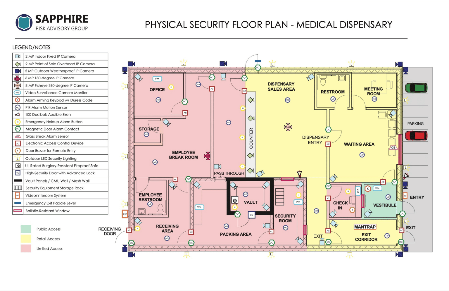 Security Floor Plan Design - Sapphire Risk Advisory Group